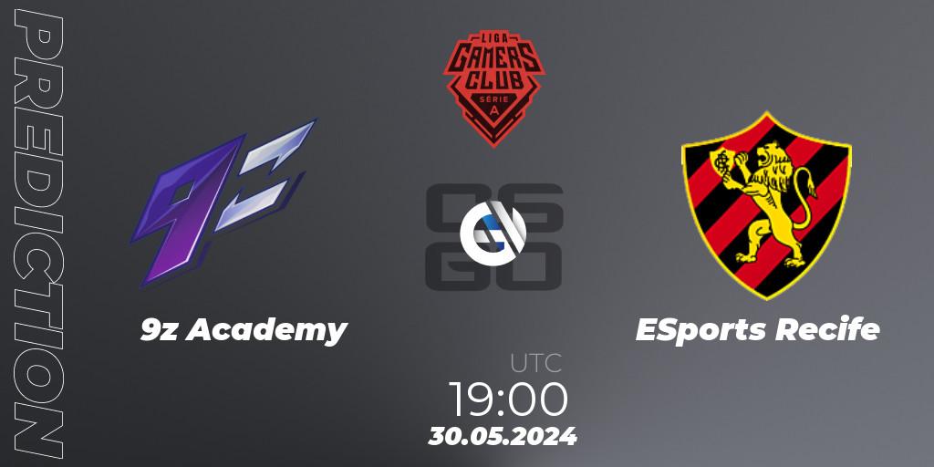 9z Academy contre ESports Recife : prédiction de match. 30.05.2024 at 19:00. Counter-Strike (CS2), Gamers Club Liga Série A: May 2024