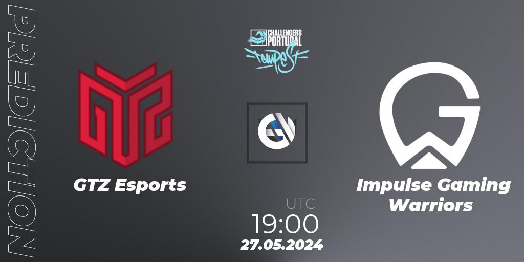 GTZ Esports contre Impulse Gaming Warriors : prédiction de match. 27.05.2024 at 18:00. VALORANT, VALORANT Challengers 2024 Portugal: Tempest Split 2