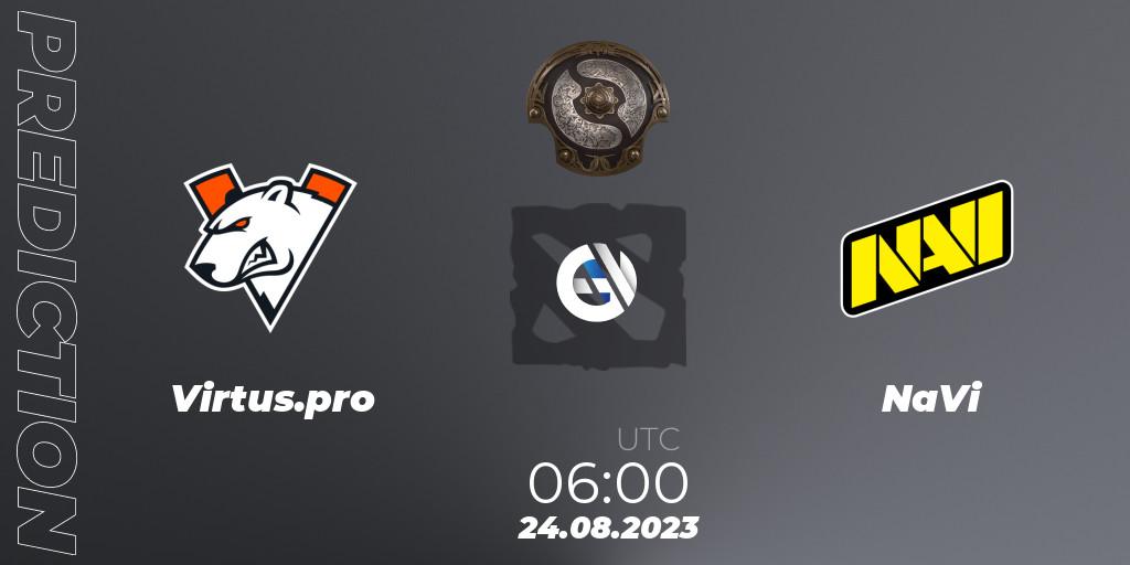 Virtus.pro contre NaVi : prédiction de match. 24.08.23. Dota 2, The International 2023 - Eastern Europe Qualifier