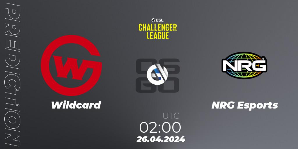 Wildcard contre NRG Esports : prédiction de match. 26.04.24. CS2 (CS:GO), ESL Challenger League Season 47: North America