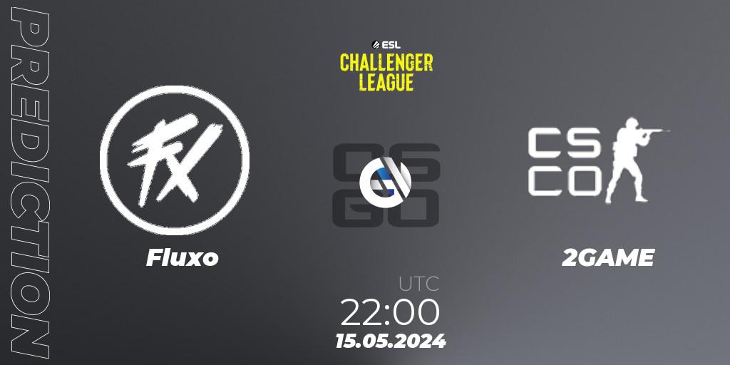 Fluxo contre 2GAME : prédiction de match. 15.05.2024 at 22:00. Counter-Strike (CS2), ESL Challenger League Season 47: South America