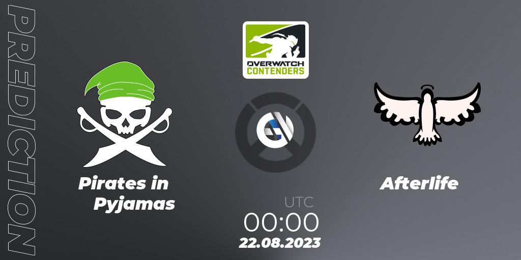 Pirates in Pyjamas contre Afterlife : prédiction de match. 22.08.2023 at 00:00. Overwatch, Overwatch Contenders 2023 Summer Series: North America