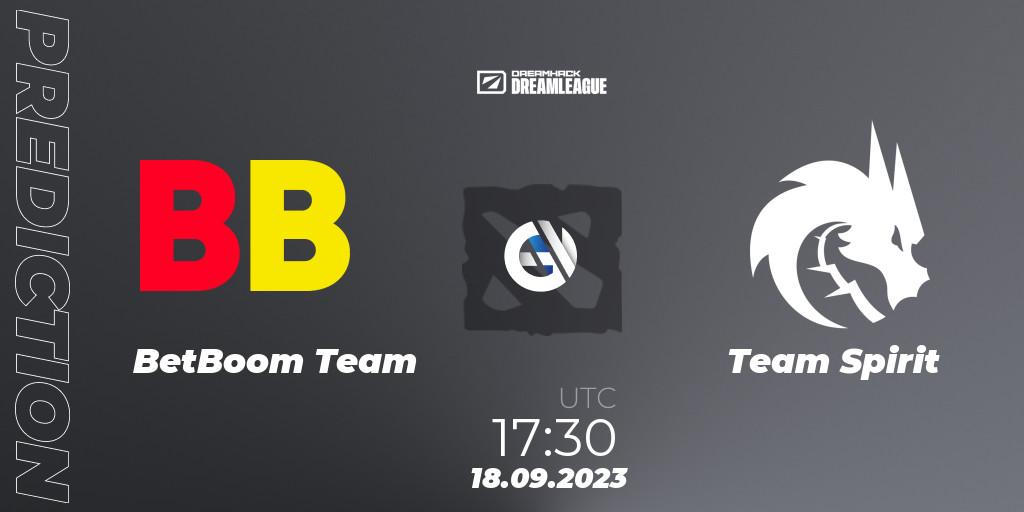BetBoom Team contre Team Spirit : prédiction de match. 18.09.2023 at 17:45. Dota 2, DreamLeague Season 21