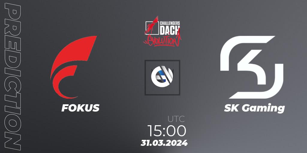FOKUS contre SK Gaming : prédiction de match. 31.03.24. VALORANT, VALORANT Challengers 2024 DACH: Evolution Split 1