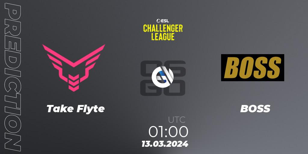 Take Flyte contre BOSS : prédiction de match. 23.05.2024 at 02:00. Counter-Strike (CS2), ESL Challenger League Season 47: North America