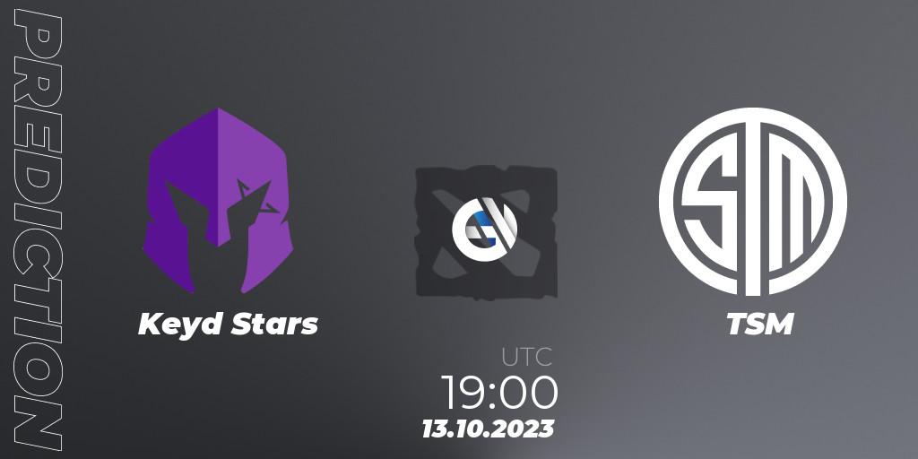 Keyd Stars contre TSM : prédiction de match. 13.10.23. Dota 2, The International 2023 - Group Stage
