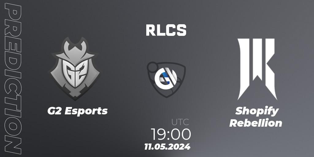 G2 Esports contre Shopify Rebellion : prédiction de match. 11.05.2024 at 19:00. Rocket League, RLCS 2024 - Major 2: NA Open Qualifier 5