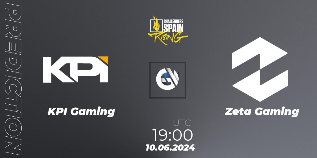 KPI Gaming contre Zeta Gaming : prédiction de match. 10.06.2024 at 19:00. VALORANT, VALORANT Challengers 2024 Spain: Rising Split 2