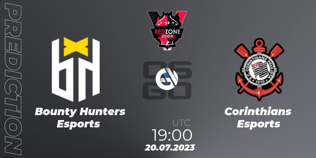 Bounty Hunters Esports contre Corinthians Esports : prédiction de match. 20.07.2023 at 19:00. Counter-Strike (CS2), RedZone PRO League Season 5
