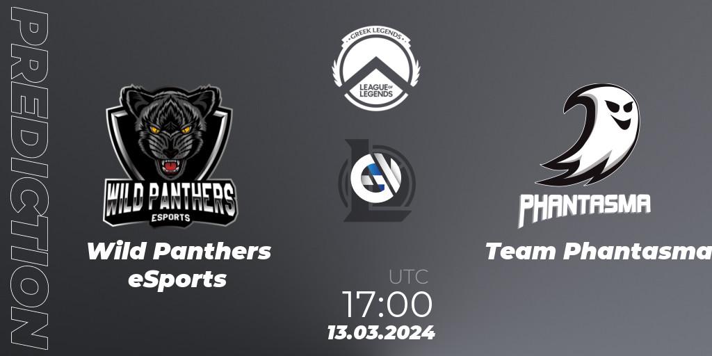 Wild Panthers eSports contre Team Phantasma : prédiction de match. 13.03.2024 at 17:00. LoL, GLL Spring 2024