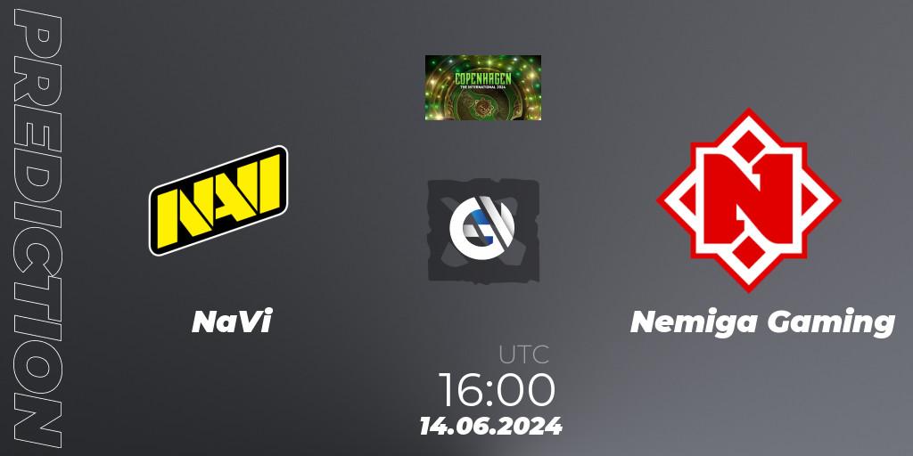 NaVi contre Nemiga Gaming : prédiction de match. 14.06.2024 at 16:00. Dota 2, The International 2024: Eastern Europe Closed Qualifier