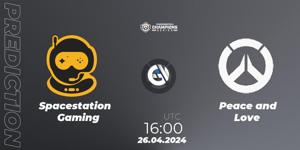Spacestation Gaming contre Peace and Love : prédiction de match. 26.04.2024 at 16:00. Overwatch, Overwatch Champions Series 2024 - EMEA Stage 2 Main Event