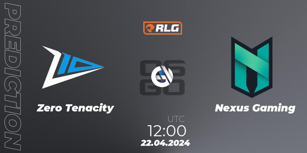 Zero Tenacity contre Nexus Gaming : prédiction de match. 22.04.24. CS2 (CS:GO), RES European Series #2