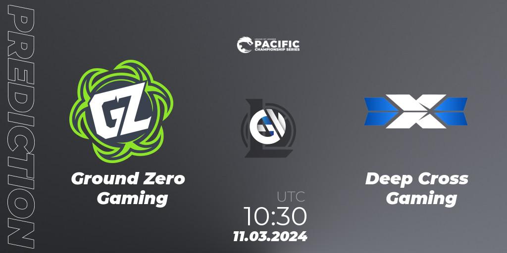 Ground Zero Gaming contre Deep Cross Gaming : prédiction de match. 11.03.24. LoL, PCS Playoffs Spring 2024