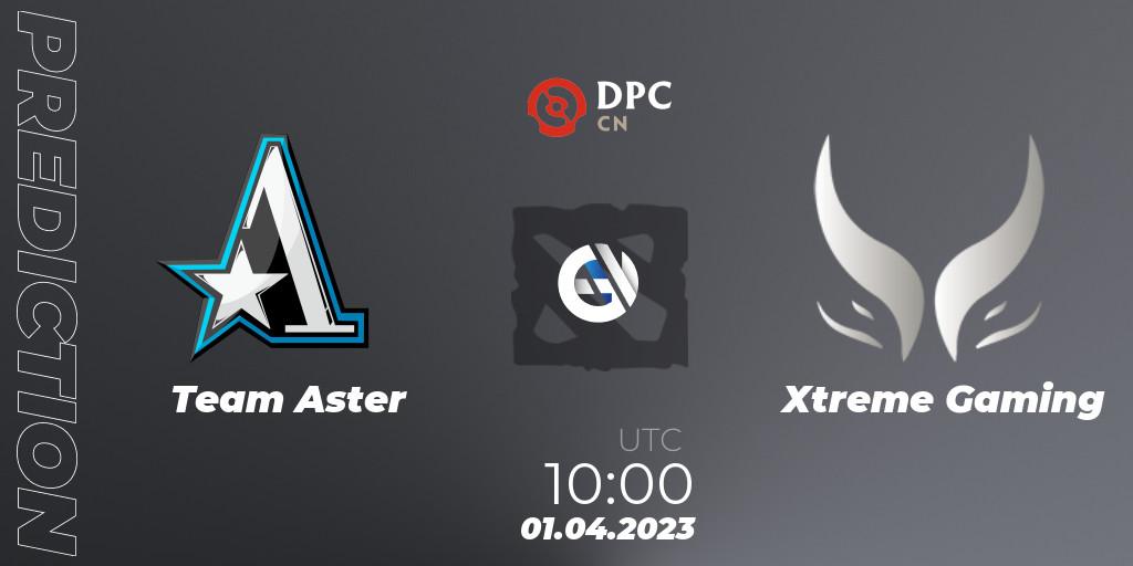 Team Aster contre Xtreme Gaming : prédiction de match. 01.04.23. Dota 2, DPC 2023 Tour 2: China Division I (Upper)