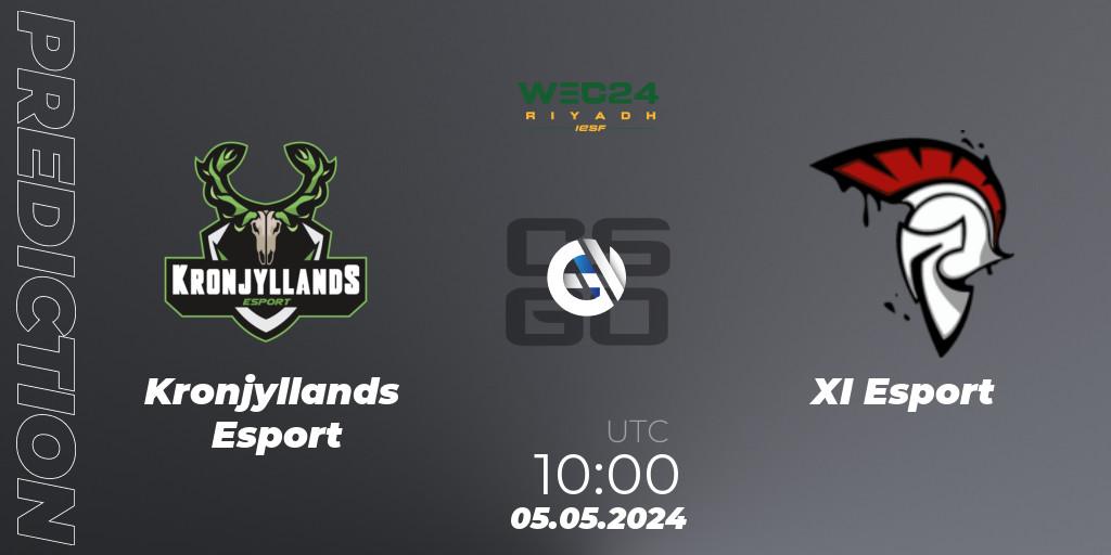 Kronjyllands Esport contre XI Esport : prédiction de match. 05.05.2024 at 10:00. Counter-Strike (CS2), IESF World Esports Championship 2024: Danish Qualifier