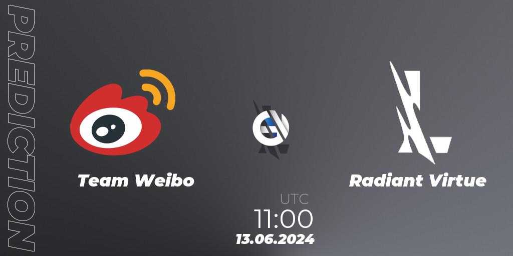 Team Weibo contre Radiant Virtue : prédiction de match. 13.06.2024 at 11:00. Wild Rift, Wild Rift Super League Summer 2024 - 5v5 Tournament Group Stage