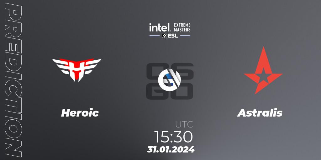 Heroic contre Astralis : prédiction de match. 31.01.24. CS2 (CS:GO), IEM Katowice 2024 Play-in