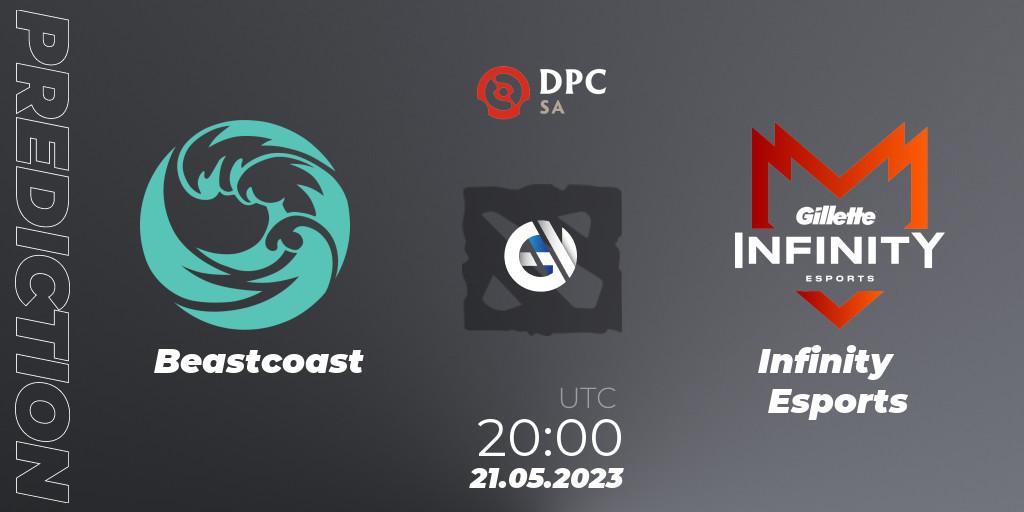Beastcoast contre Infinity Esports : prédiction de match. 21.05.23. Dota 2, DPC 2023 Tour 3: SA Division I (Upper)