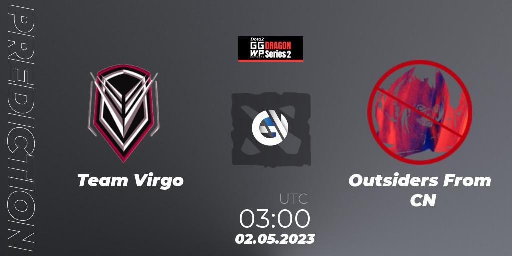 Team Virgo contre Outsiders From CN : prédiction de match. 02.05.23. Dota 2, GGWP Dragon Series 2