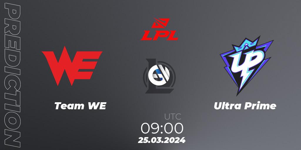 Team WE contre Ultra Prime : prédiction de match. 25.03.24. LoL, LPL Spring 2024 - Group Stage