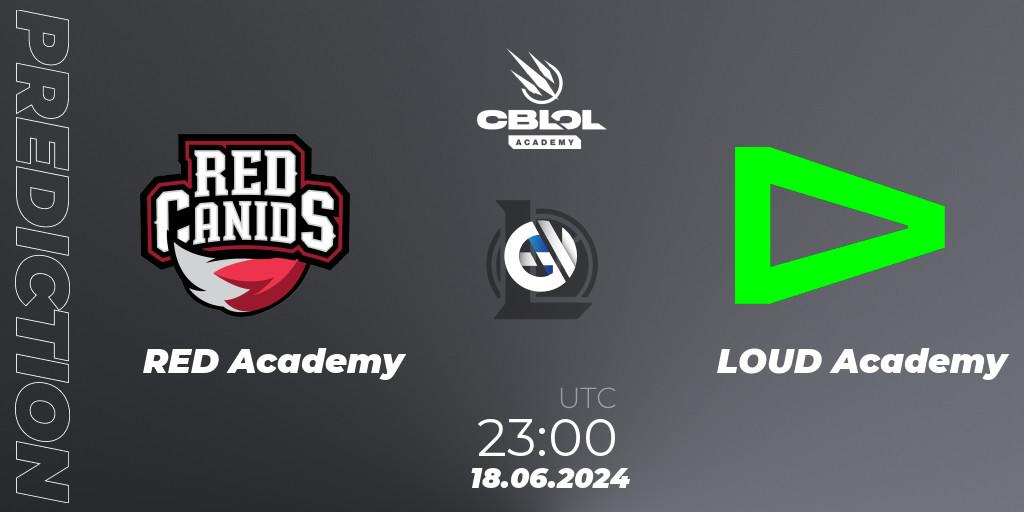 RED Academy contre LOUD Academy : prédiction de match. 18.06.2024 at 23:00. LoL, CBLOL Academy 2024