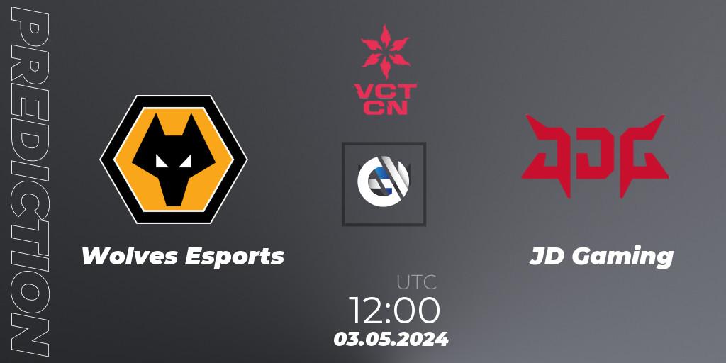 Wolves Esports contre JD Gaming : prédiction de match. 03.05.2024 at 11:10. VALORANT, VALORANT Champions Tour China 2024: Stage 1 - Group Stage