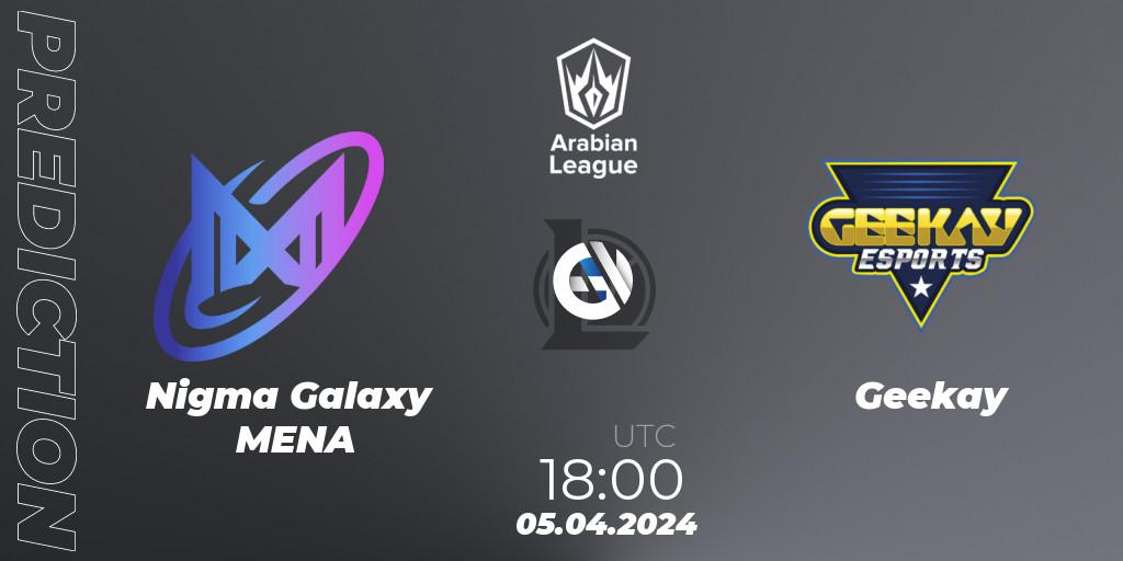 Nigma Galaxy MENA contre Geekay : prédiction de match. 05.04.24. LoL, Arabian League Spring 2024