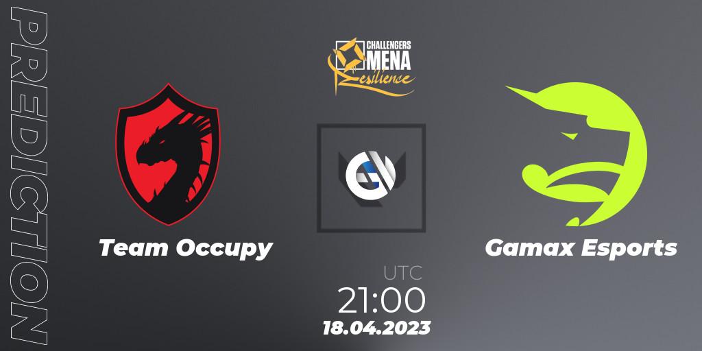 Team Occupy contre Gamax Esports : prédiction de match. 18.04.2023 at 21:00. VALORANT, VALORANT Challengers 2023 MENA: Resilience Split 2 - Levant and North Africa
