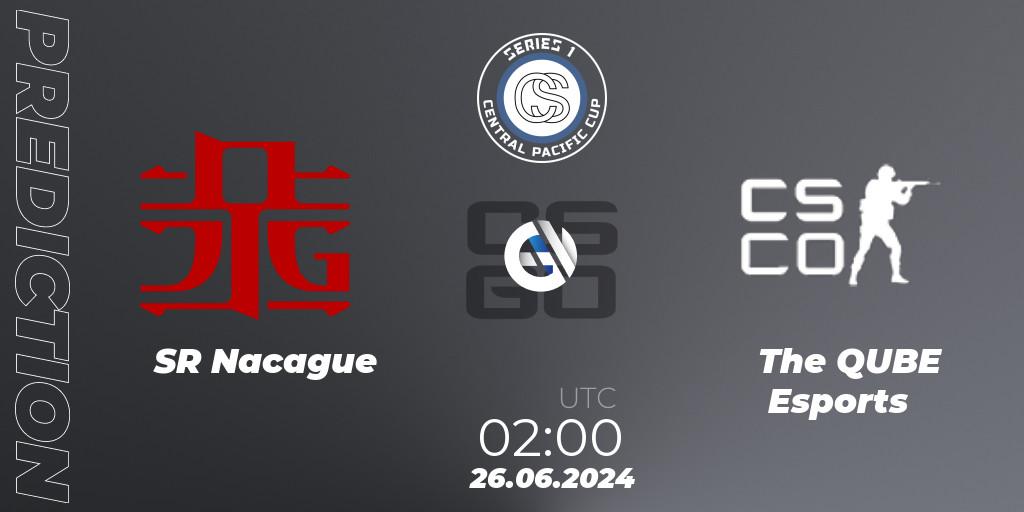 SR Nacague contre The QUBE Esports : prédiction de match. 26.06.2024 at 02:00. Counter-Strike (CS2), Central Pacific Cup: Series 1