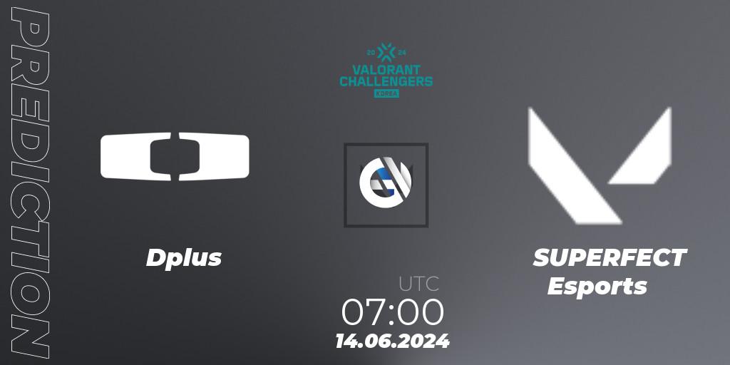 Dplus contre SUPERFECT Esports : prédiction de match. 14.06.2024 at 07:00. VALORANT, VALORANT Challengers 2024 Korea: Split 2