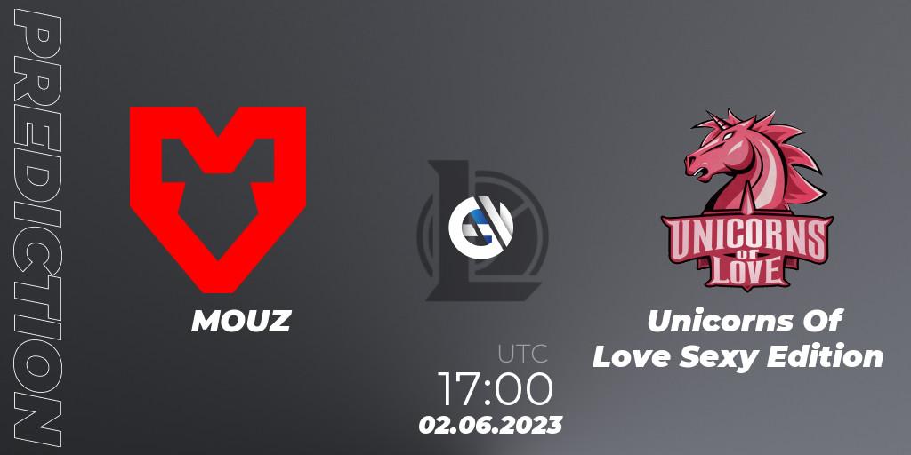 MOUZ contre Unicorns Of Love Sexy Edition : prédiction de match. 02.06.23. LoL, Prime League Summer 2023 - Group Stage