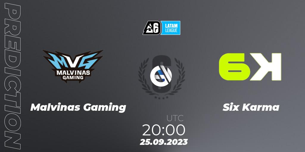 Malvinas Gaming contre Six Karma : prédiction de match. 25.09.23. Rainbow Six, LATAM League 2023 - Stage 2
