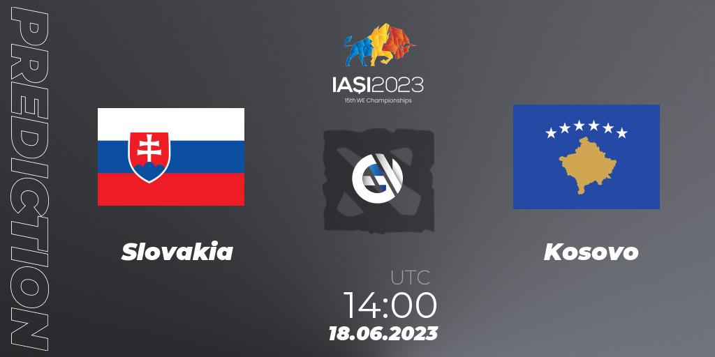 Slovakia contre Kosovo : prédiction de match. 18.06.2023 at 14:00. Dota 2, IESF Europe A Qualifier 2023