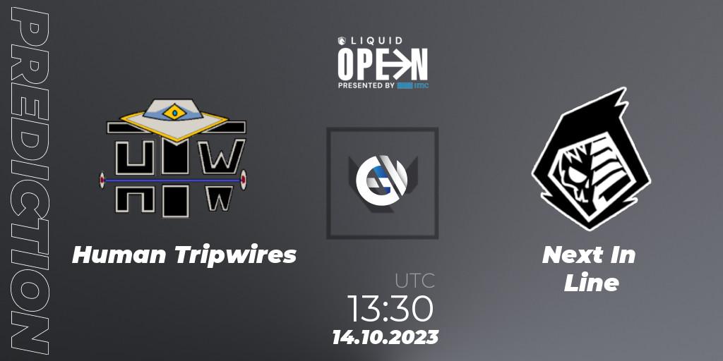 Human Tripwires contre Next In Line : prédiction de match. 14.10.23. VALORANT, Liquid Open 2023 - Europe