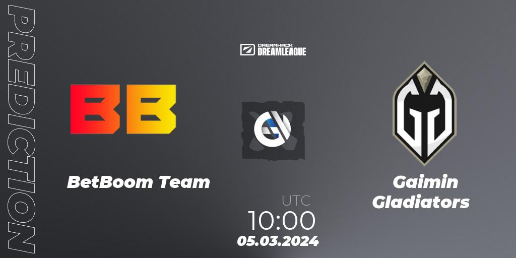 BetBoom Team contre Gaimin Gladiators : prédiction de match. 05.03.24. Dota 2, DreamLeague Season 22