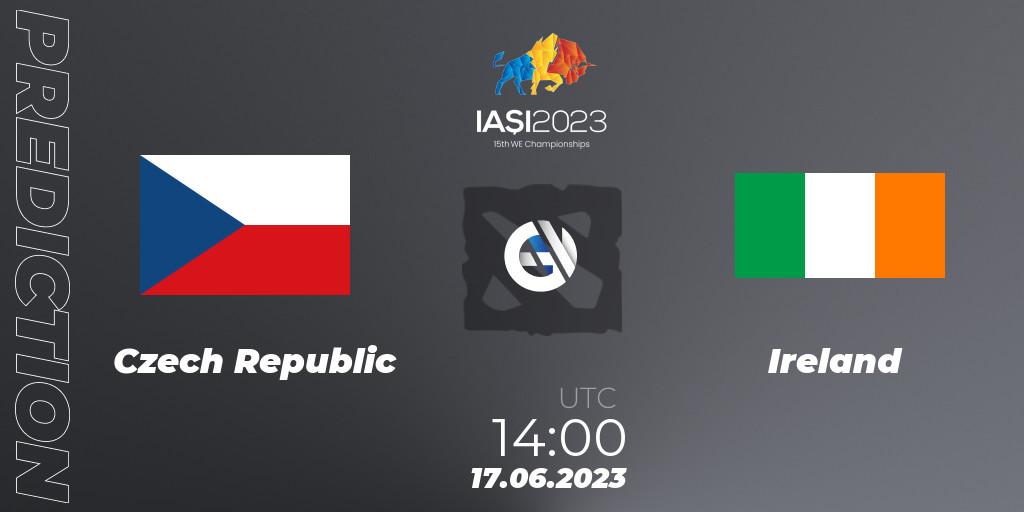 Czech Republic contre Ireland : prédiction de match. 17.06.2023 at 14:00. Dota 2, IESF Europe A Qualifier 2023