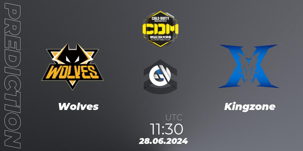 Wolves contre Kingzone : prédiction de match. 28.06.2024 at 13:00. Call of Duty, China Masters 2024 S8: Regular Season