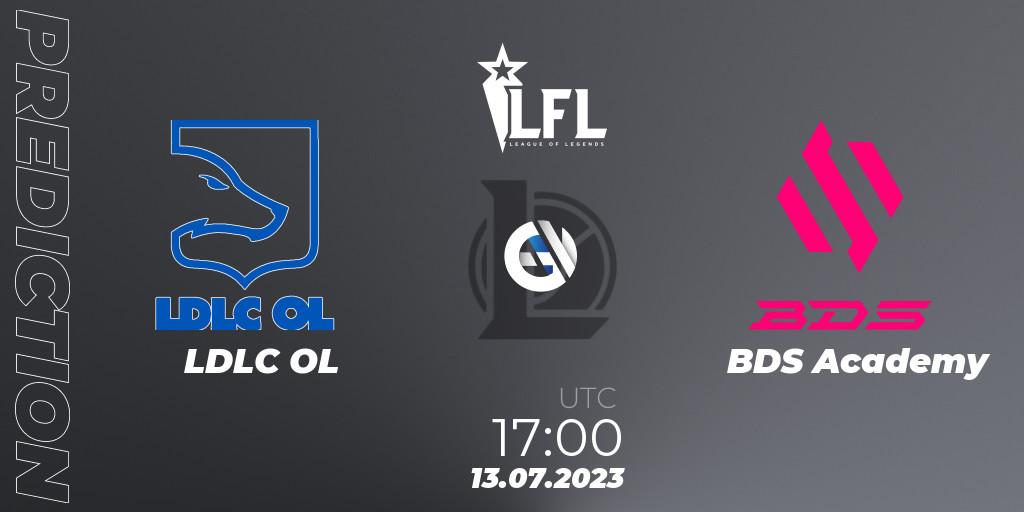 LDLC OL contre BDS Academy : prédiction de match. 13.07.2023 at 17:00. LoL, LFL Summer 2023 - Group Stage