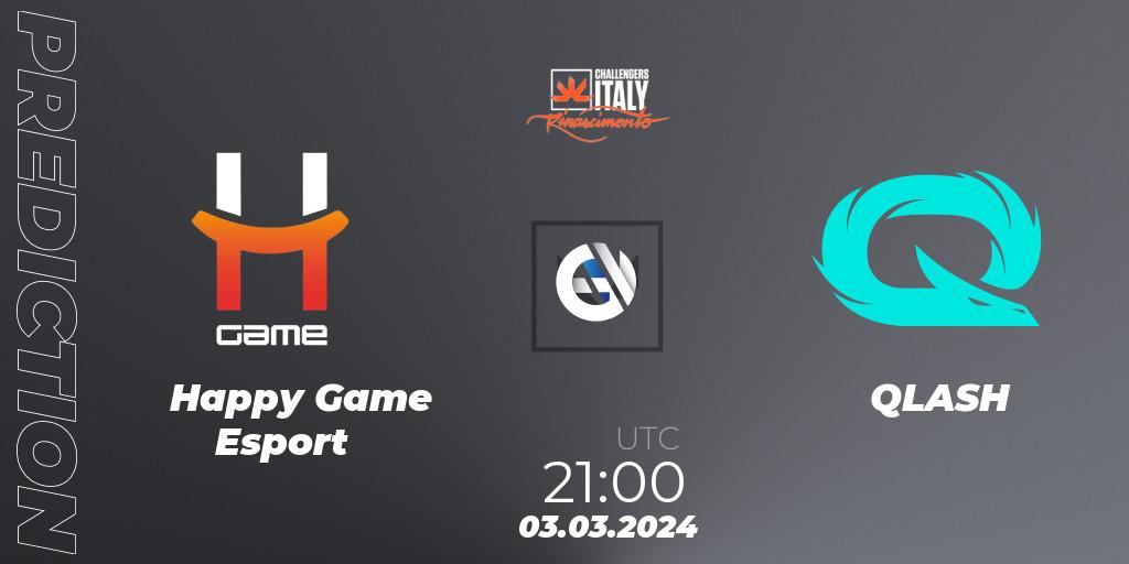 Happy Game Esport contre QLASH : prédiction de match. 03.03.24. VALORANT, VALORANT Challengers 2024 Italy: Rinascimento Split 1