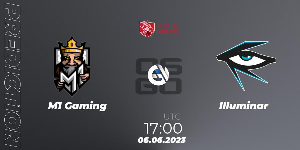 M1 Gaming contre Illuminar : prédiction de match. 06.06.2023 at 17:00. Counter-Strike (CS2), Polish Esports League 2023 Split 2