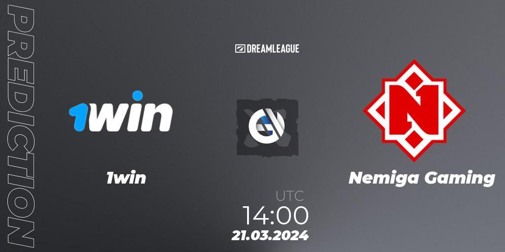 1win contre Nemiga Gaming : prédiction de match. 21.03.24. Dota 2, DreamLeague Season 23: Eastern Europe Closed Qualifier