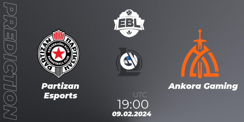 Partizan Esports contre Ankora Gaming : prédiction de match. 09.02.24. LoL, Esports Balkan League Season 14