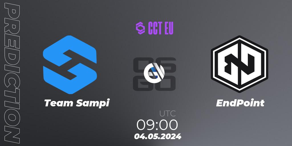 Team Sampi contre EndPoint : prédiction de match. 04.05.2024 at 09:00. Counter-Strike (CS2), CCT Season 2 Europe Series 2 