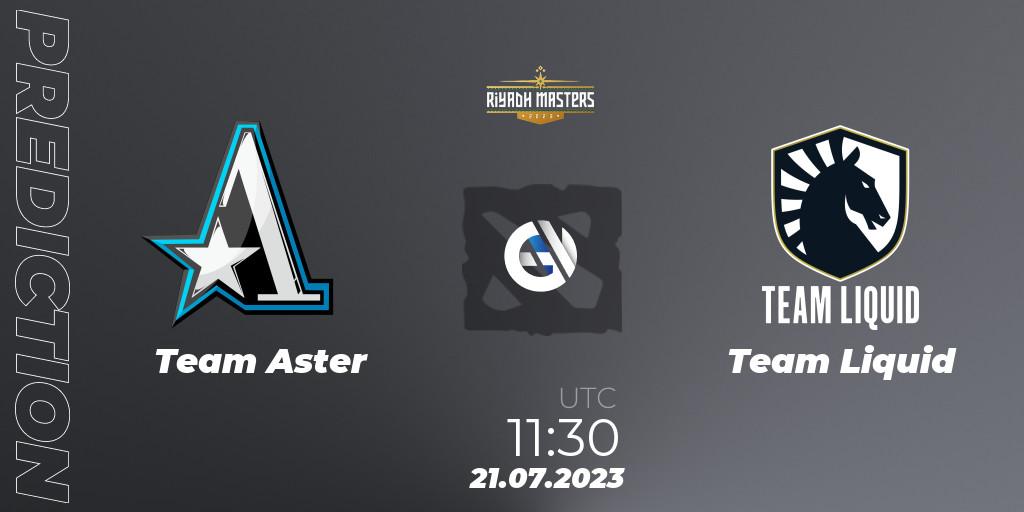 Team Aster contre Team Liquid : prédiction de match. 21.07.2023 at 12:06. Dota 2, Riyadh Masters 2023 - Group Stage