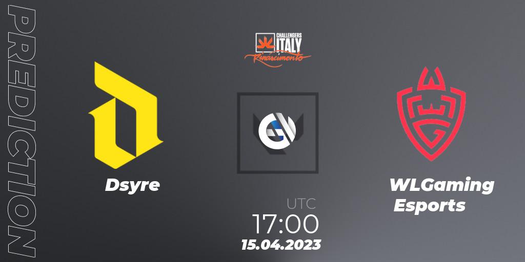 Dsyre contre WLGaming Esports : prédiction de match. 15.04.23. VALORANT, VALORANT Challengers 2023 Italy: Rinascimento Split 2