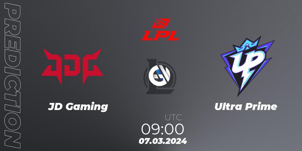 JD Gaming contre Ultra Prime : prédiction de match. 07.03.24. LoL, LPL Spring 2024 - Group Stage