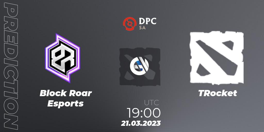 Block Roar Esports contre TRocket : prédiction de match. 21.03.23. Dota 2, DPC 2023 Tour 2: SA Closed Qualifier