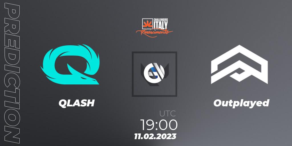 QLASH contre Outplayed : prédiction de match. 11.02.23. VALORANT, VALORANT Challengers 2023 Italy: Rinascimento Split 1