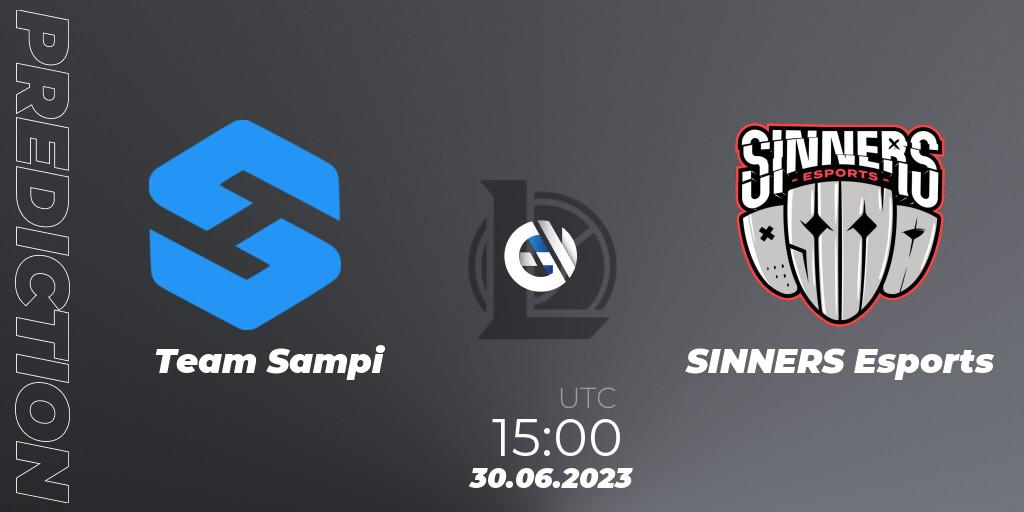 Team Sampi contre SINNERS Esports : prédiction de match. 06.06.2023 at 16:00. LoL, Hitpoint Masters Summer 2023 - Group Stage